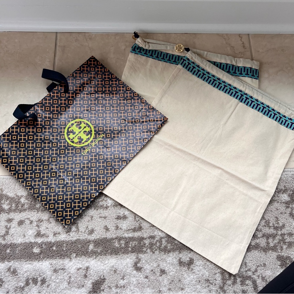 Tory Burch Tote and Dust Bag Set